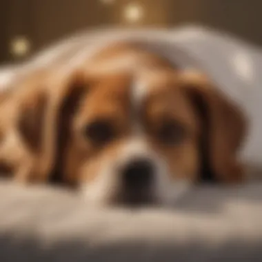 Restful Sleep: The Impact of Orthopedic Beds on Canine Health A serene sleeping dog on an orthopedic bed