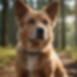 A serene environment showcasing various dog breeds
