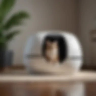 Innovative automated litter box with high-tech features