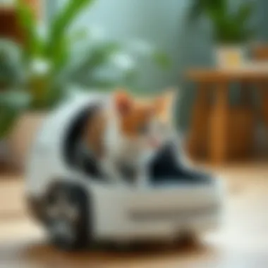 Close-up of Litter Robot features