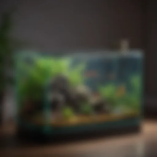 Elegant design of a fish tank stand showcasing modern aesthetics.