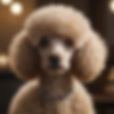 Grooming Techniques for Female Poodles Elegant female Poodle showcasing grooming techniques