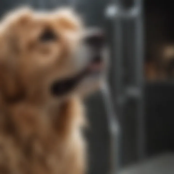 Different types of shower wands for dog grooming