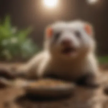 Wet vs Dry Ferret Food Comparison chart of wet and dry ferret food
