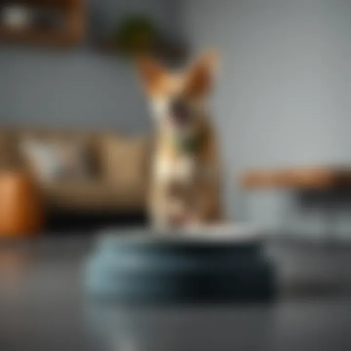 Modern Design Dog Food Plate Stand Stylish design of a modern dog food plate stand