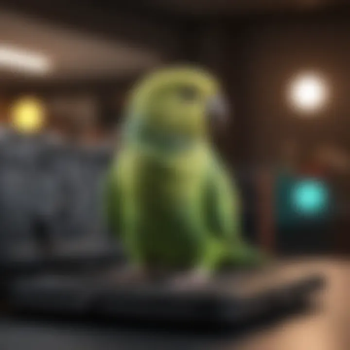 Luxurious parakeet transportation carrier ready for travel