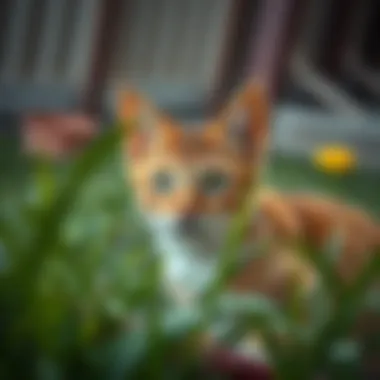 Creating a Safe Space for Stray Cats Nurturing stray cat in a safe environment