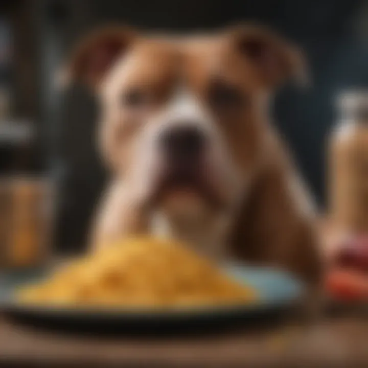 Ingredients essential for preparing homemade meals for Pitbulls