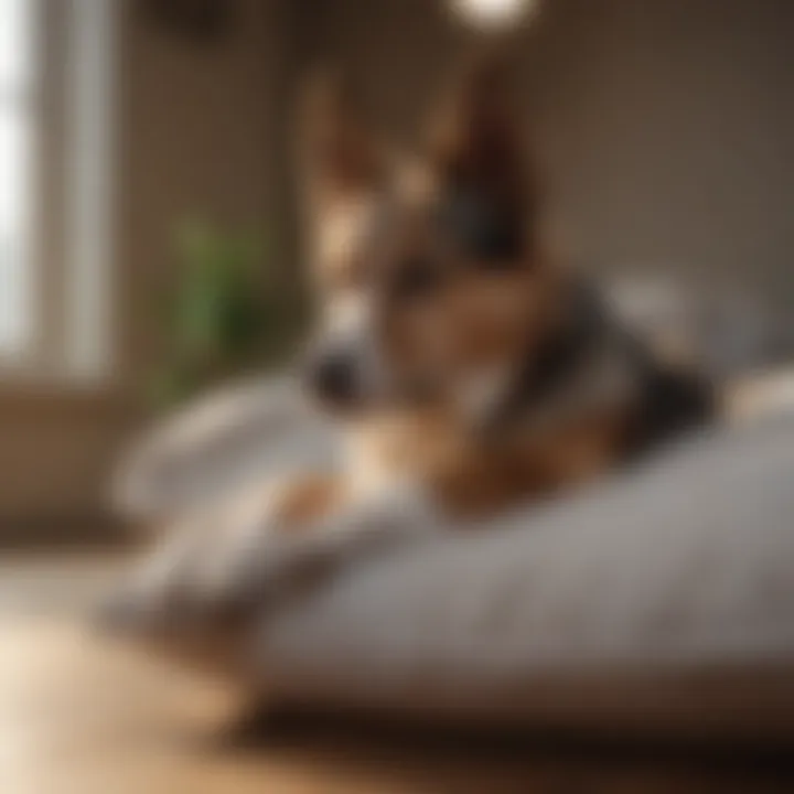 Different sizes of dog pillows for various breeds