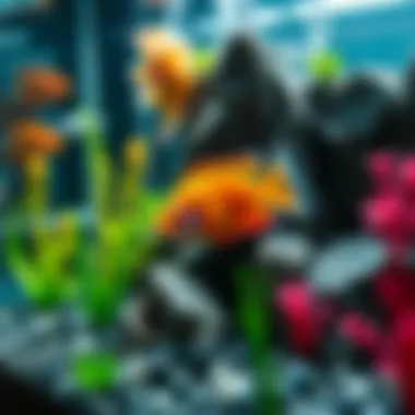 Creative DIY Aquarium Decor A DIY aquarium decoration project showcasing creativity and personalization