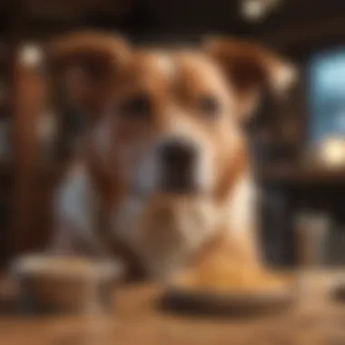An infographic illustrating common misconceptions about dog feeding