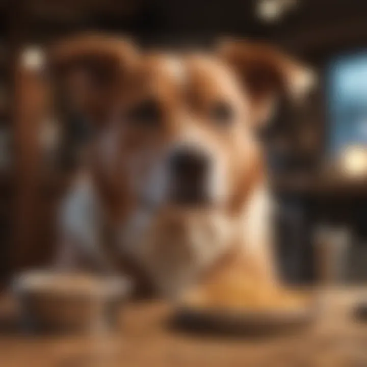 An infographic illustrating common misconceptions about dog feeding