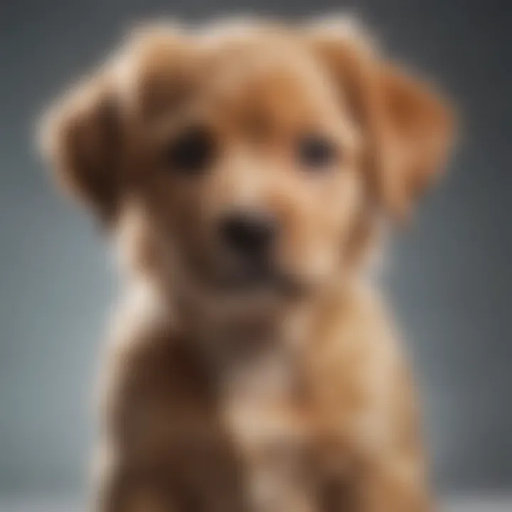 Puppy with a shiny coat after using the right shampoo