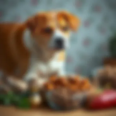 Variety of dog food options with liver-friendly ingredients