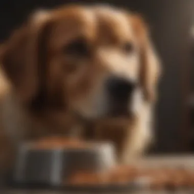 A dog enjoying a bowl of premium dog food