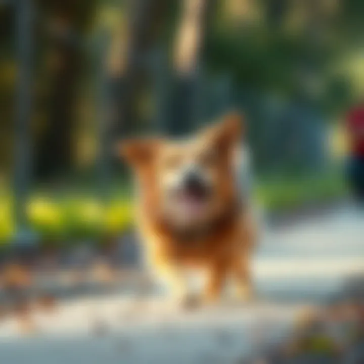 Happy dog enjoying increased mobility