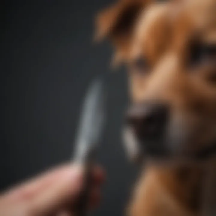 Different types of blade styles for dog nail trimming