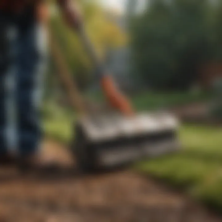 Rake designed for backyard waste management