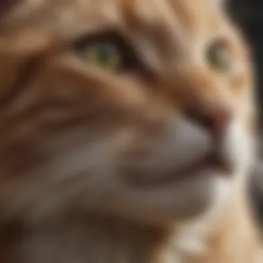 Identifying Skin Irritation in Cats Close-up of cat's skin showing irritation
