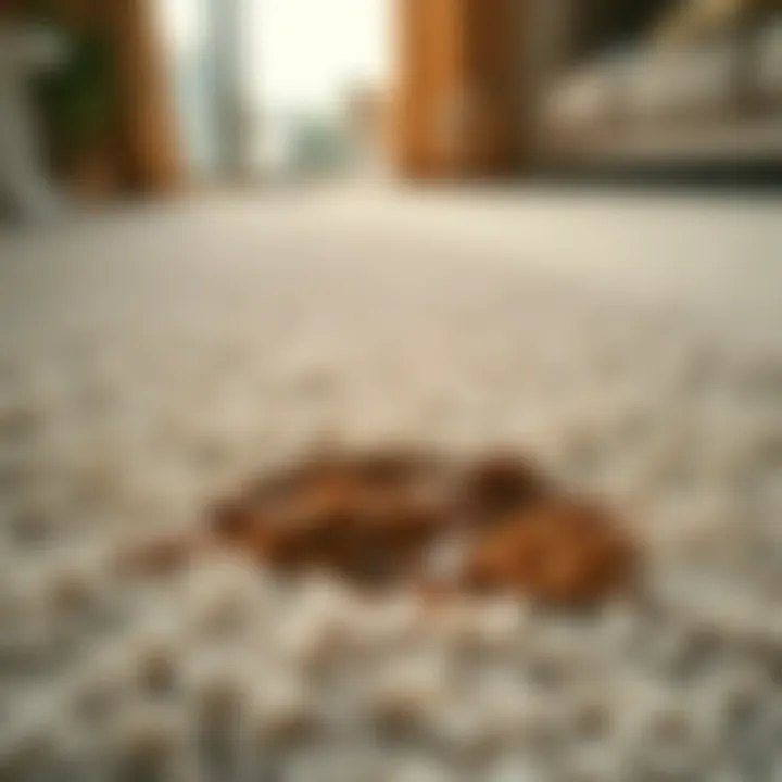 A pristine carpet after stain removal