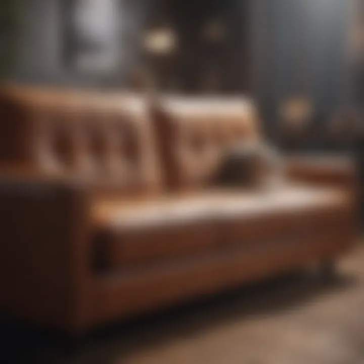 Fresh and clean couch after cleaning