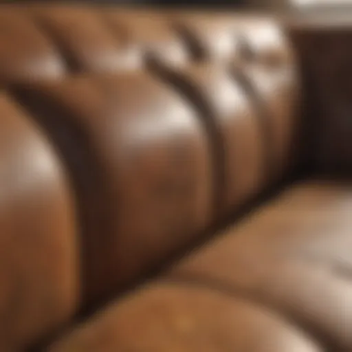 Couch with visible urine stains