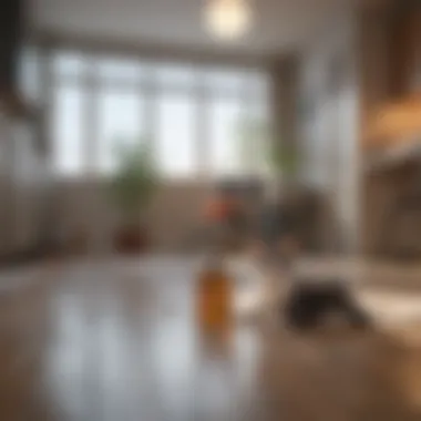 Hygienic Living Space for Pets A pet-friendly home environment showcasing cleanliness and hygiene