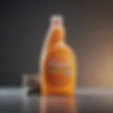 A close-up of a cleaning detergent bottle specifically designed for pet stains