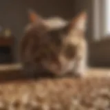 Various types of cat litter materials