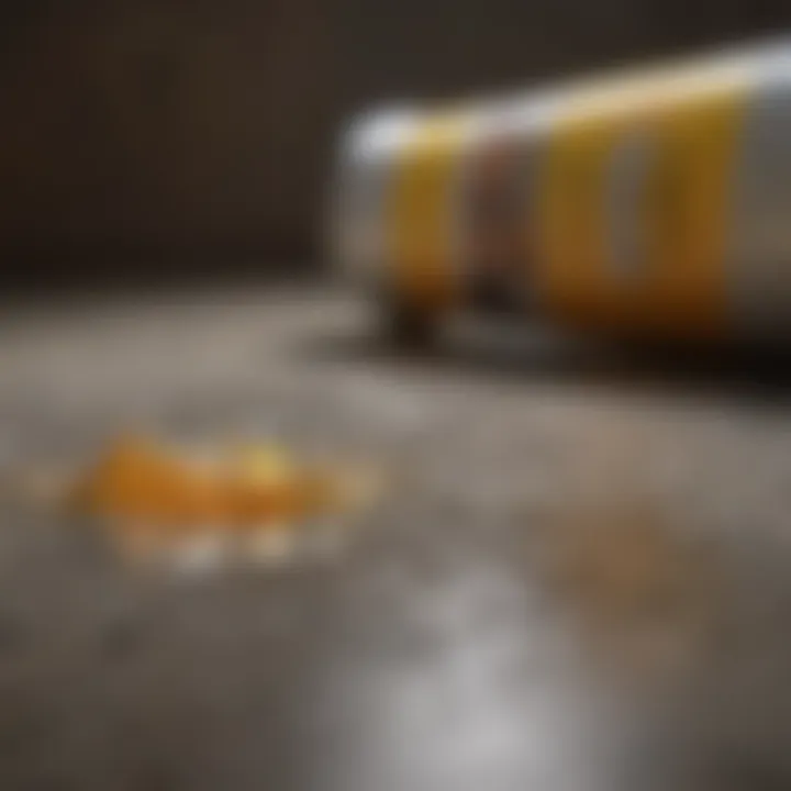 Natural cleaning products arranged for urine removal