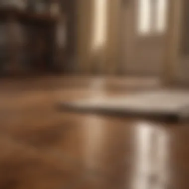 Effective Cleaning Techniques for Hardwood Floors Demonstration of cleaning hardwood floor with a cloth