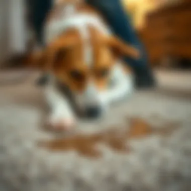 Spot treatment on carpet for urine removal