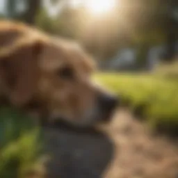 Chemical components in dog urine affecting grass health