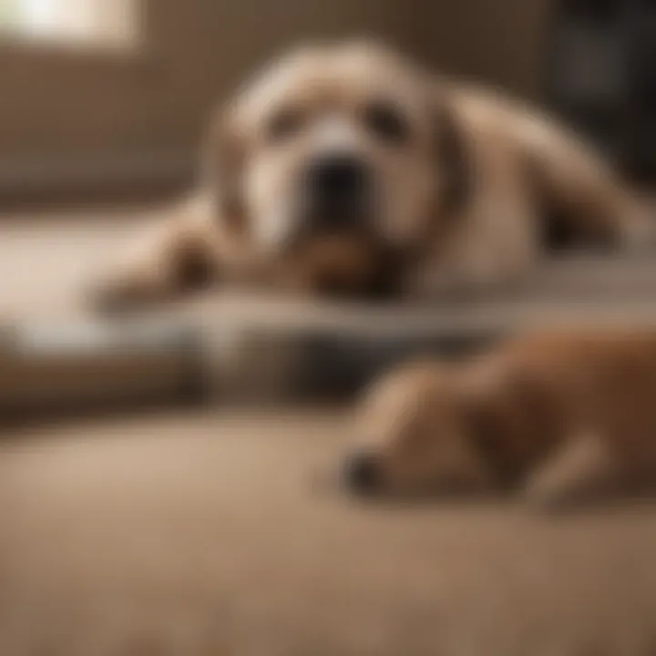 Before and after images showcasing successful carpet cleaning
