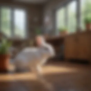 Ideal Living Space for a Happy Bunny Cozy and spacious habitat setup for a pet bunny