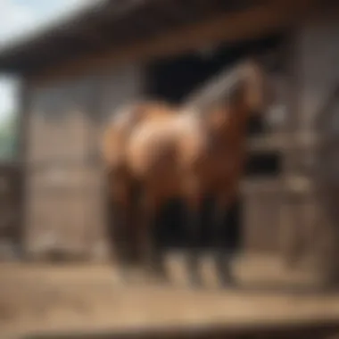 Various materials suitable for constructing a horse stall