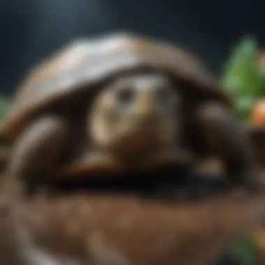 Nutritional Guide for Pet Turtles A variety of turtle food options including vegetables and pellets