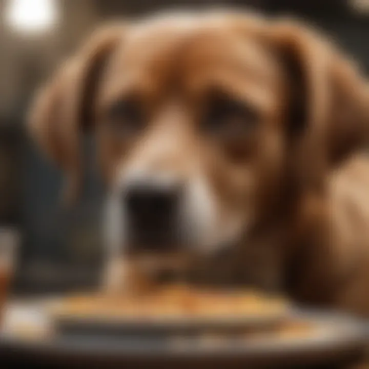Visual guide to feeding practices for dogs