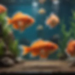 A colorful assortment of fish species available at PetSmart