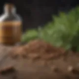 A selection of natural dog food additives such as herbs and oils