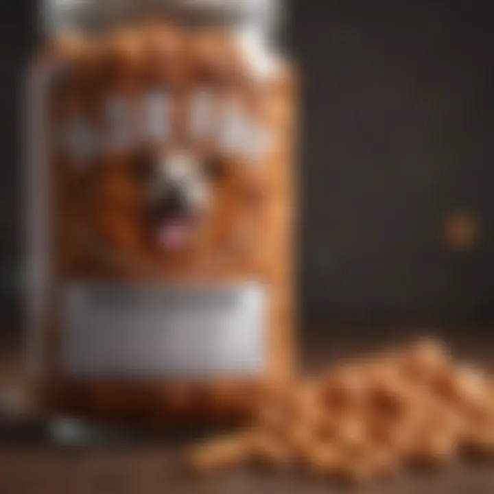 Nutritional chart highlighting ingredients for cold dog food