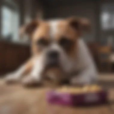 A pet owner incorporating bully box toys into a daily routine
