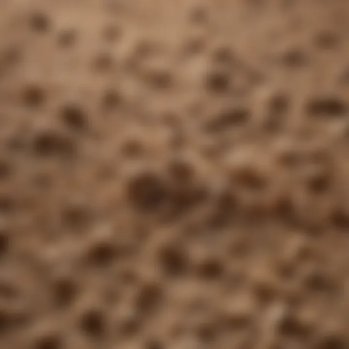 A close-up of chewy lightweight cat litter showcasing its unique texture