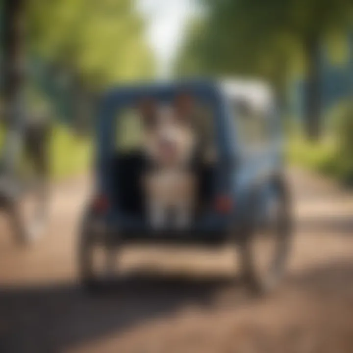 Various types of dog bike trailers available on the market