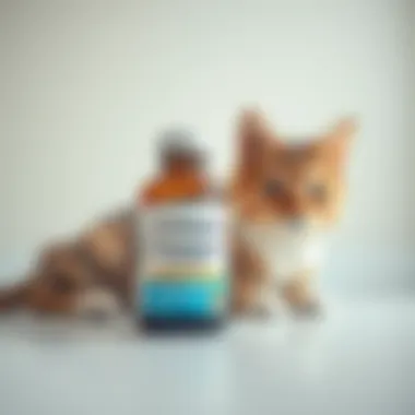 Cosequin: The Key to Feline Wellness Cosequin liquid supplement bottle on a surface with a cat nearby