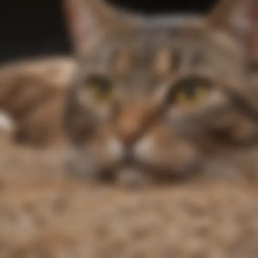 A variety of cat litter options displayed, showcasing clay, natural, and innovative types.