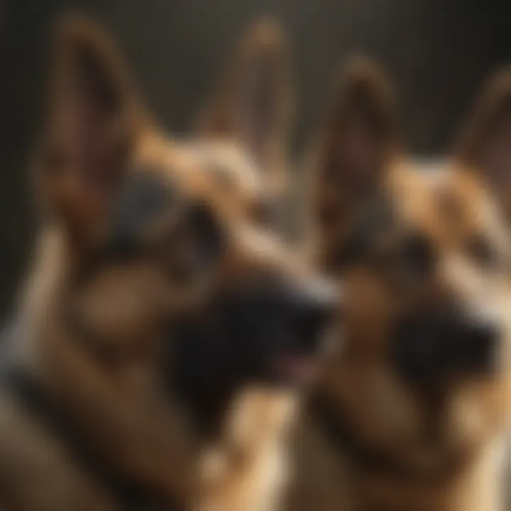 A vibrant collage of unique names for female German Shepherds