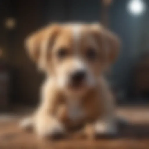 Puppy enjoying a flavored bone treat