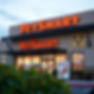 PetSmart location exterior showcasing services