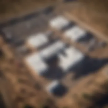 Aerial view of various lab facilities in Arizona